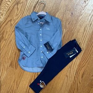 2T Girls Ralph Lauren 2 piece set